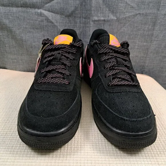 Size 7Y Nike Air Force 1 LV8 2 GS Black Magic Flamingo CN5710 001 Shoes